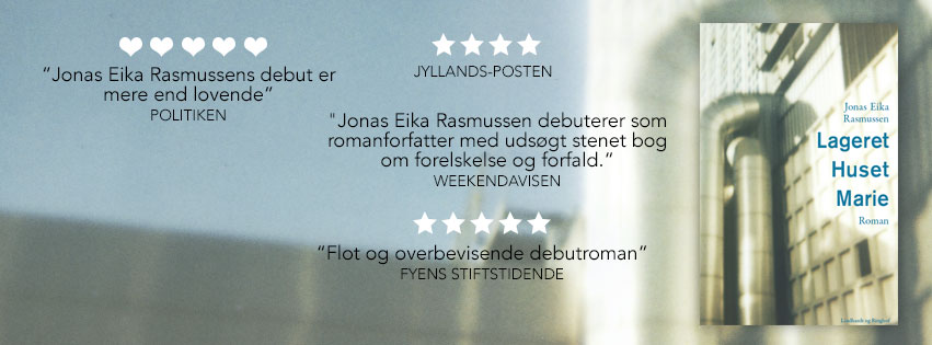 Stjerneanmeldelser til Jonas Eika: "Lageret Huset Marie"