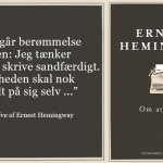 Ernest Hemingway: Om at skrive