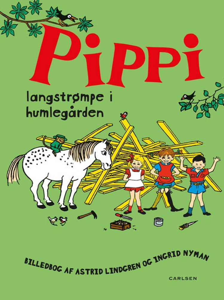 Pippi Langstrømpe, Pippi Langstrømpe i Humlegården, Astrid Lindgren, børnebog, børnebøger, klassiske børnebøger, klassisk børnebog