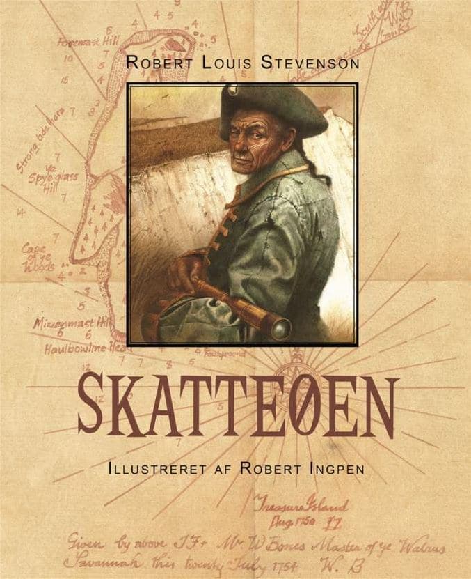 Skatteøen, Roebrt Louis Stevenson, Robert Ingpen, klassisk børnebog, klassiske børnebøger
