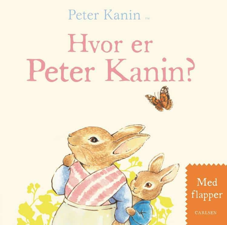 Hvor er Peter Kanin, Beatrix Potter, papbog, Peter Kanin, bøger til baby, børnebog, børnebøger