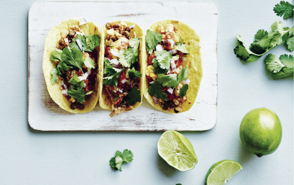 Vegansk for begyndere: Tacos med linser og blomkål