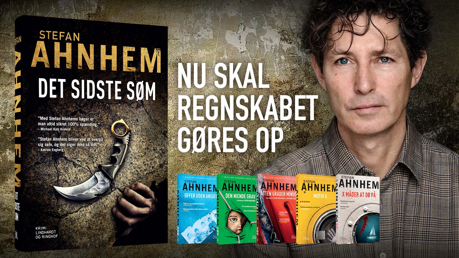 Stefan Ahnhem fornyer den svenske krimi. Nu kommer sjette og sidste bog i serien om Fabian Risk