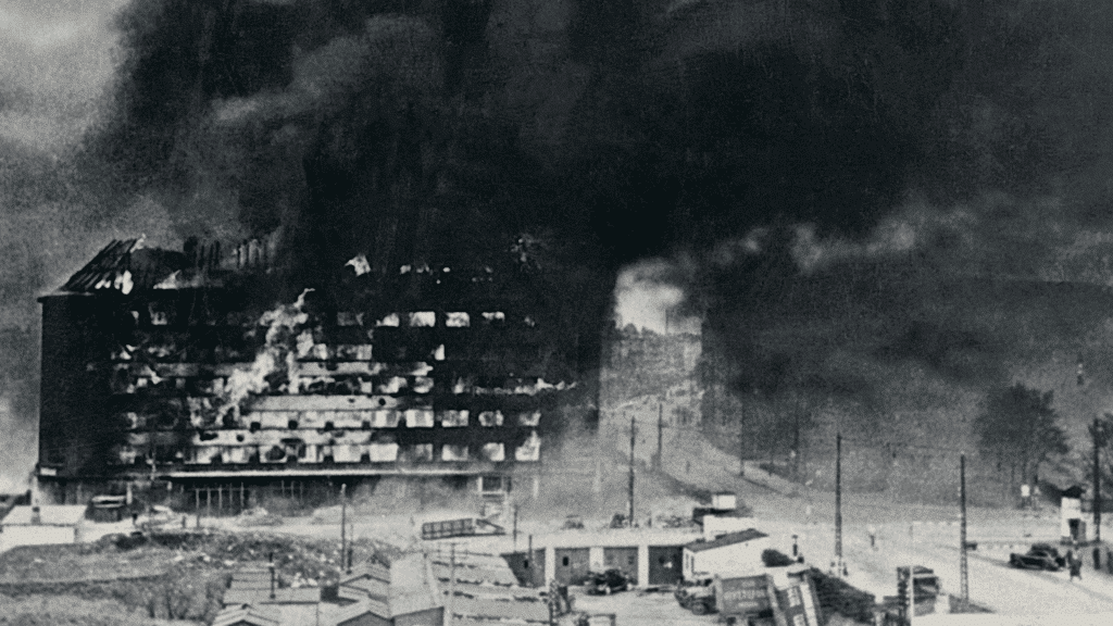 Shellhuset, Bombemål Shellhus, Anden Verdenskrig