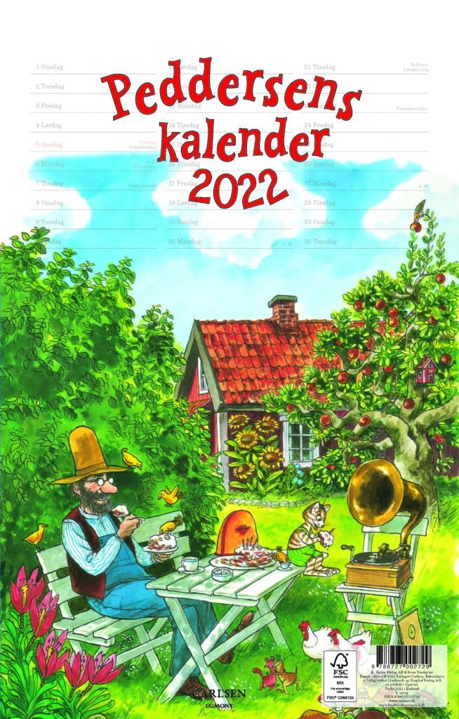 Peddersens kalender 2022, Carlsen