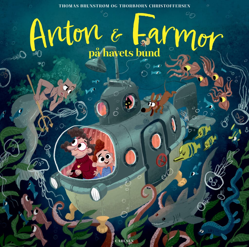 Anton og Farmor på havets bund. Ny højtlæsningsbog fra populært makkerpar. Se bogen her