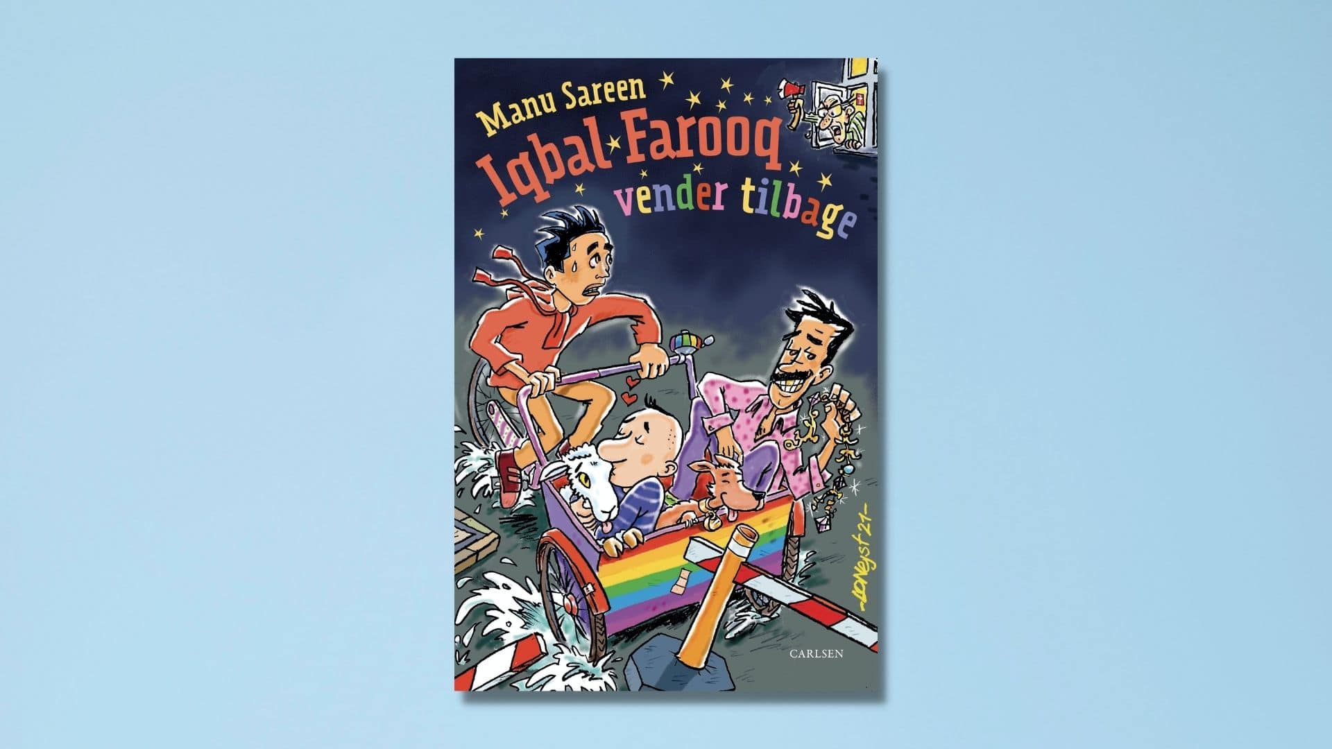 Iqbal Farooq vender tilbage er 11. bog i den populære serie af Manu Sareen. Smuglæs i bogen her