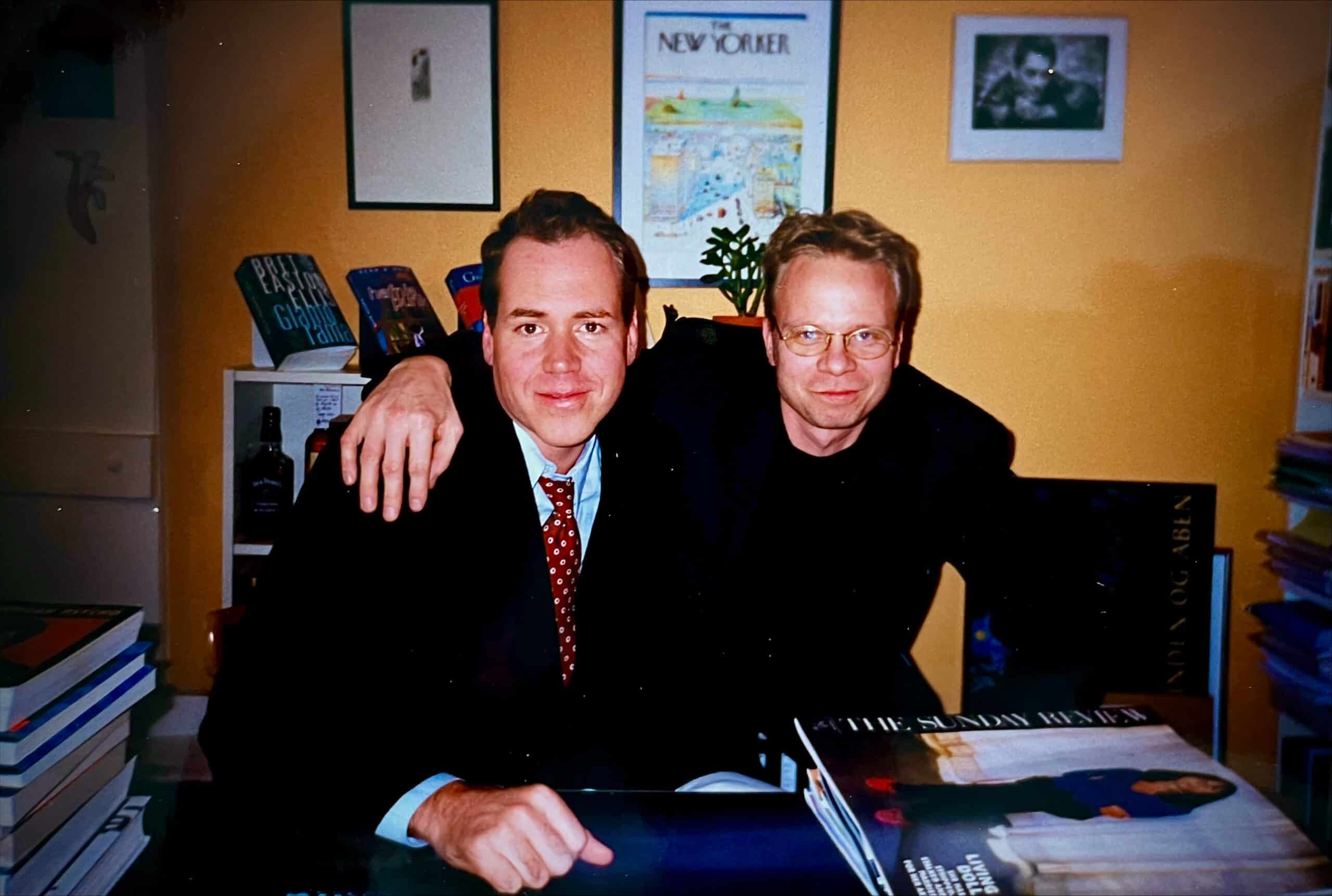 Bret Easton Ellis og Karsten Nielsen i marts 1999. Foto: Jesper Uhrup Jensen