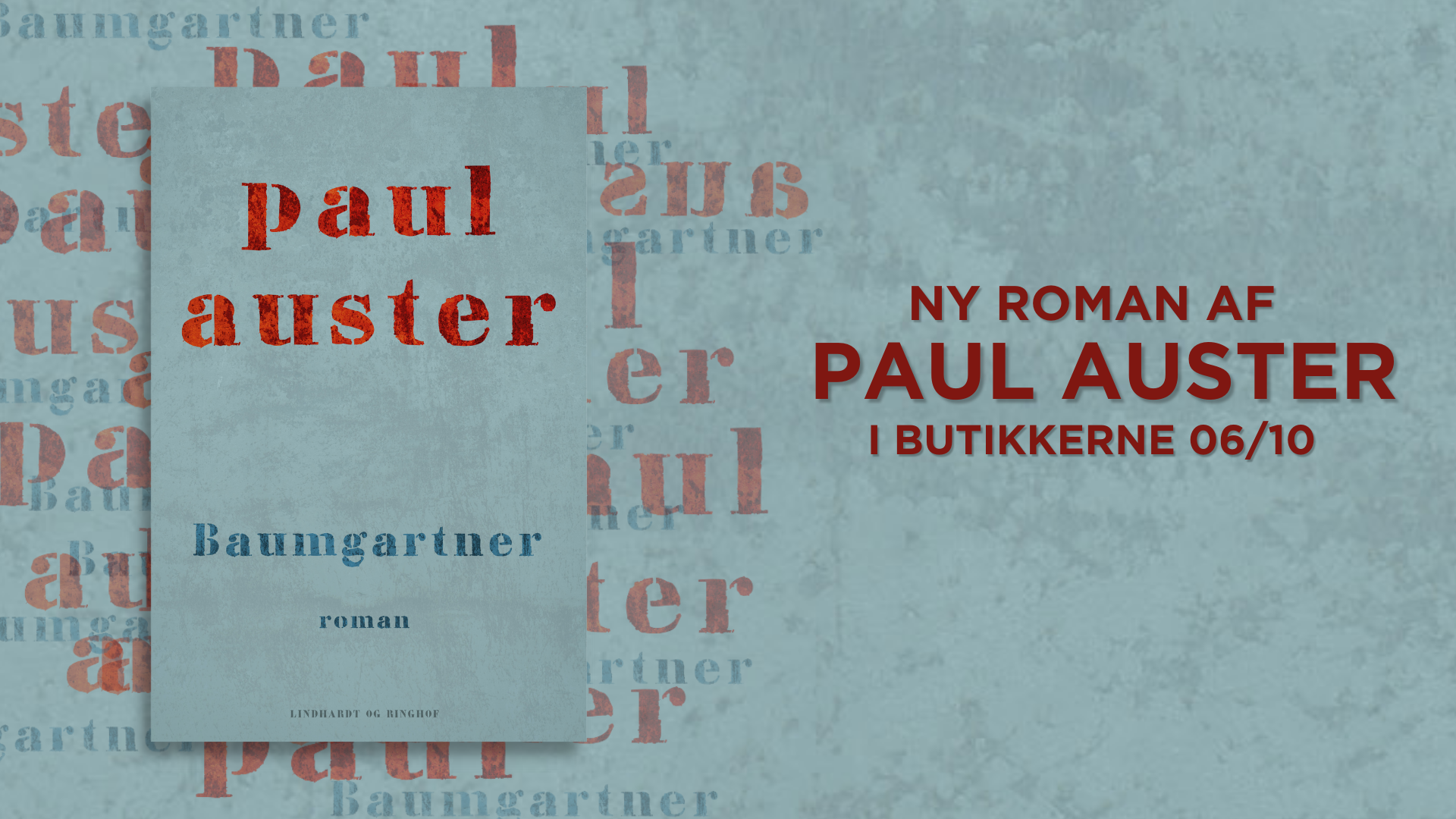 Dansk verdenspremiere. Paul Austers roman Baumgartner udkommer til oktober