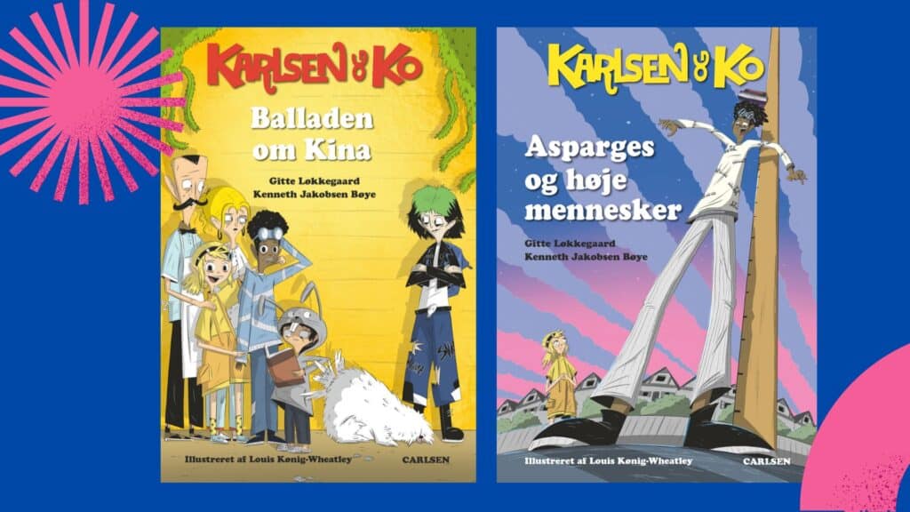 Karlsen & Ko - 2 sjove højtlæsningsbøger til de yngste skolebørn