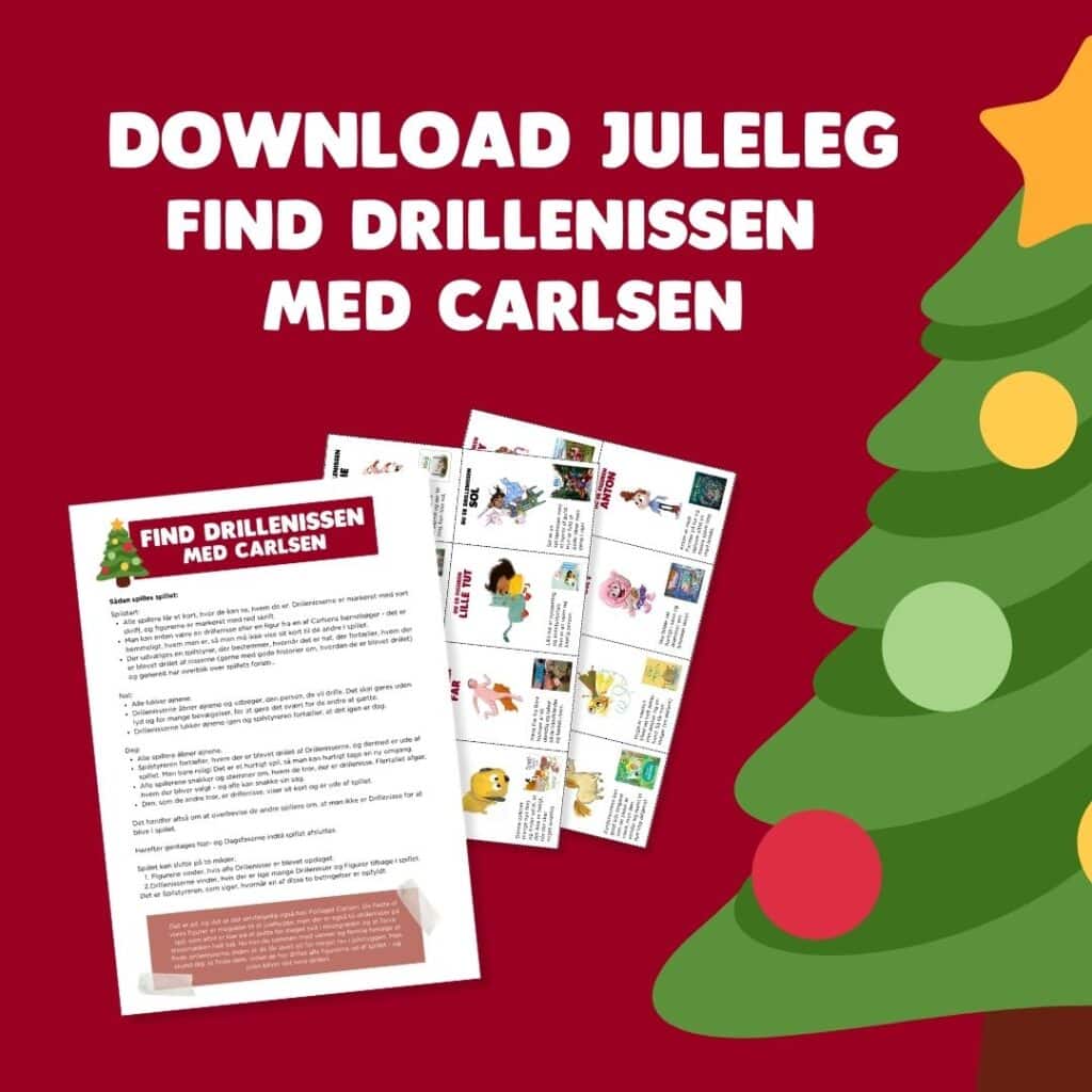 Find drillenissen med Carlsen: Download sjov juleaktivitet