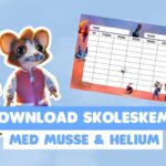 Download dit skoleskema med Musse og Helium