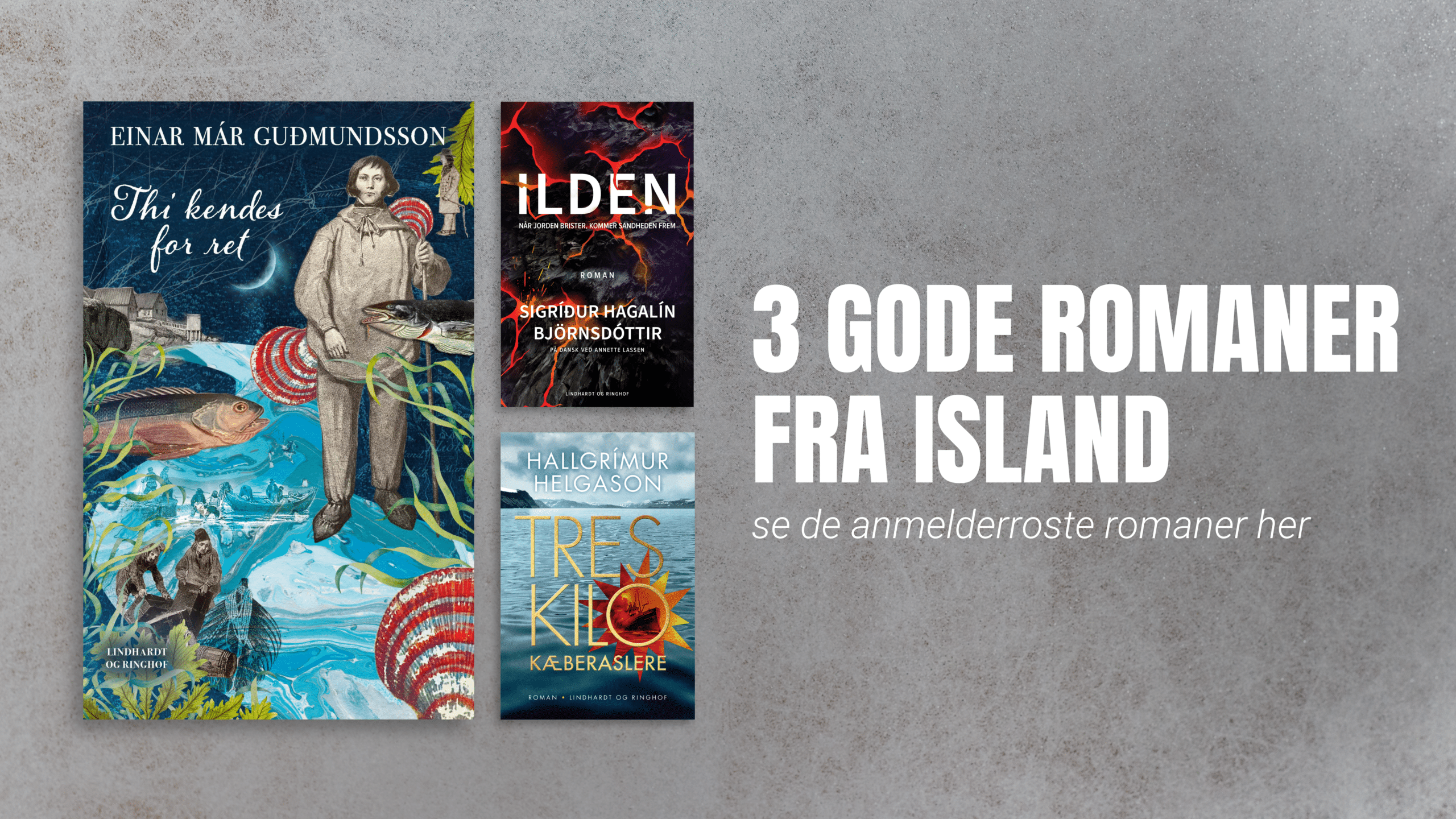 3 gode romaner fra Island