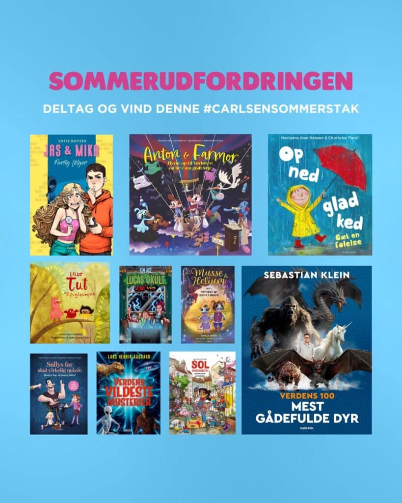 Vind en #CARLSENSOMMERSTAK! Deltag i sommerudfordringen og læs 10 bøger