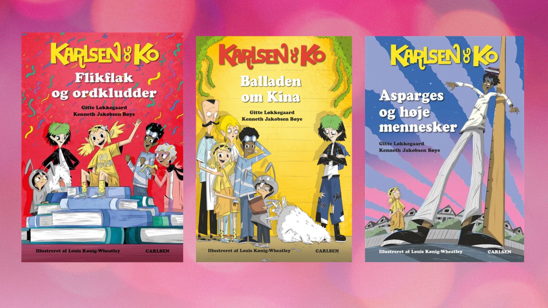 3. bind i serien om familien Karlsen & Ko: Flikflak og ordkludder