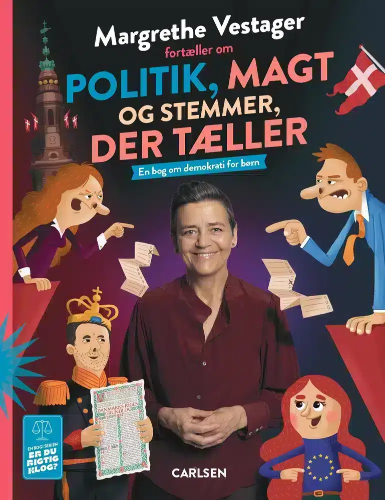 Download aktivitetsark og lær at lave din egen valgplakat med Margrethe Vestager!